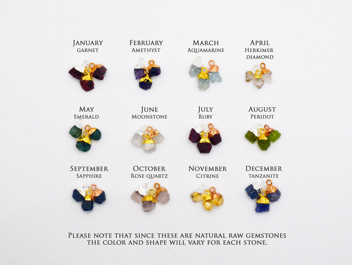 Raw Amethyst Earrings, Personalized Amethyst February Birthstone Earrings