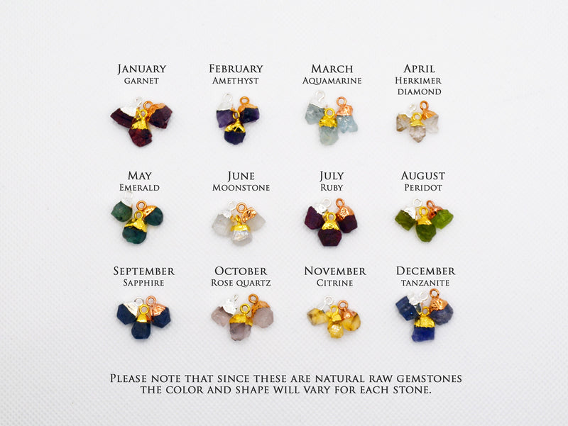 Raw Genuine Garnet Threader Earrings, Garnet Birthstone, January Birthday Gift