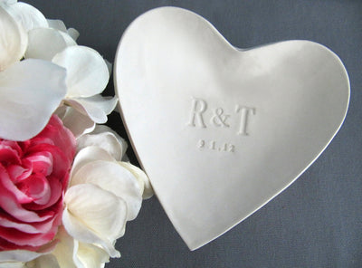 Personalized Heart Bowl - Wedding or Housewarming Gift