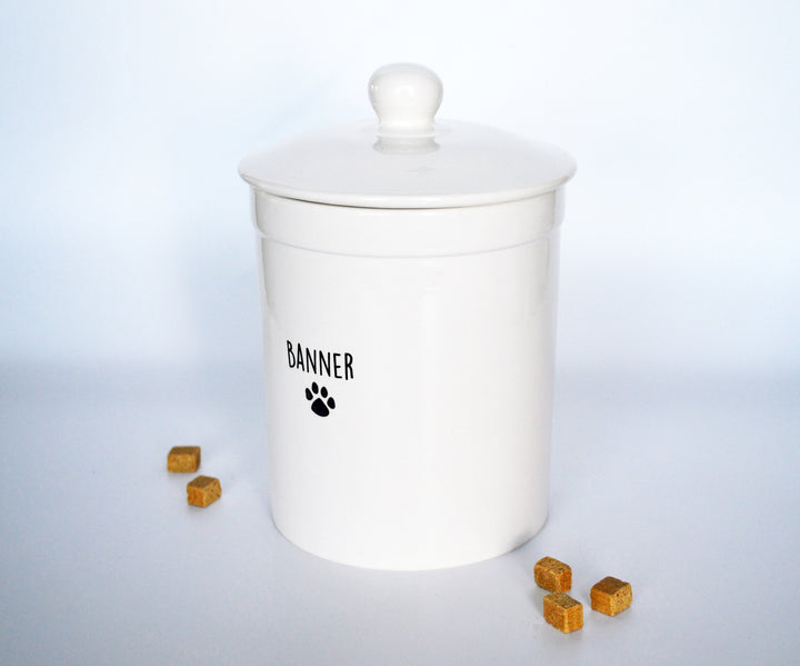 Large Personalized Dog Treat Jar with Name