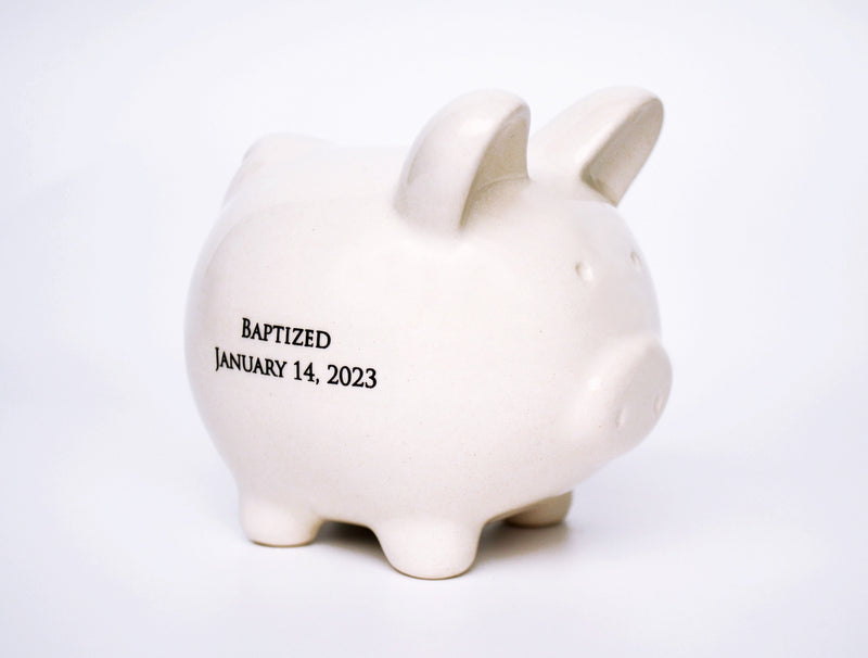 Small Piggy Bank for Boys and Girls, Personalized Bank, Great Gift for a Child