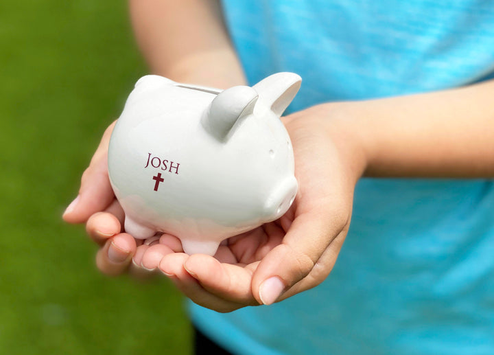 Small Piggy Bank for Boys and Girls, Personalized Bank, Great Gift for a Child