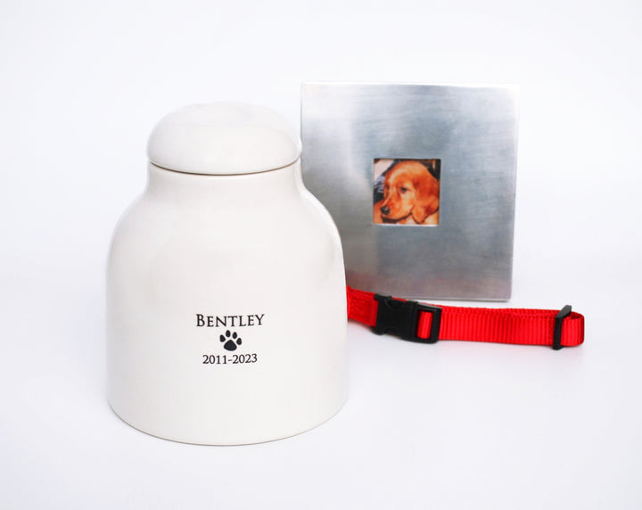 Personalized Pet Urn, for Dog or Cat  - Medium Size