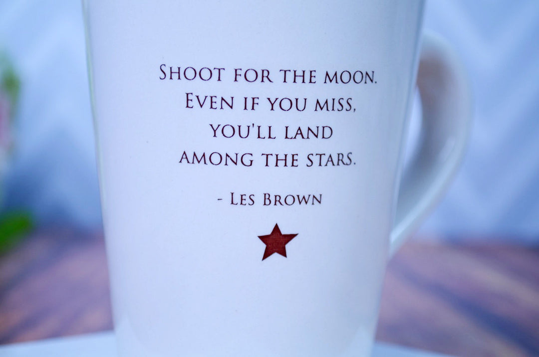 Unique Graduation Gift - Shoot for the moon. Even if you miss, you'll land among the stars - Coffee Mug