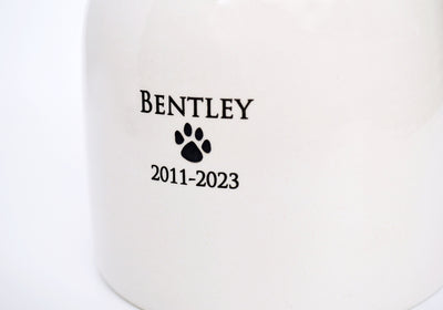 Personalized Pet Urn, for Dog or Cat  - Medium Size