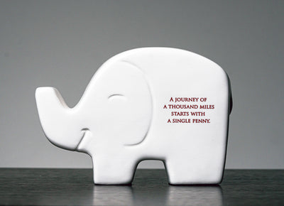 Personalized Modern Elephant Bank with Name