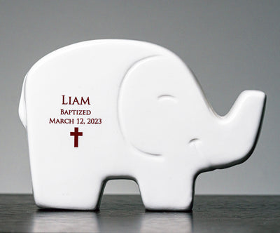Personalized Modern Elephant Bank with Name