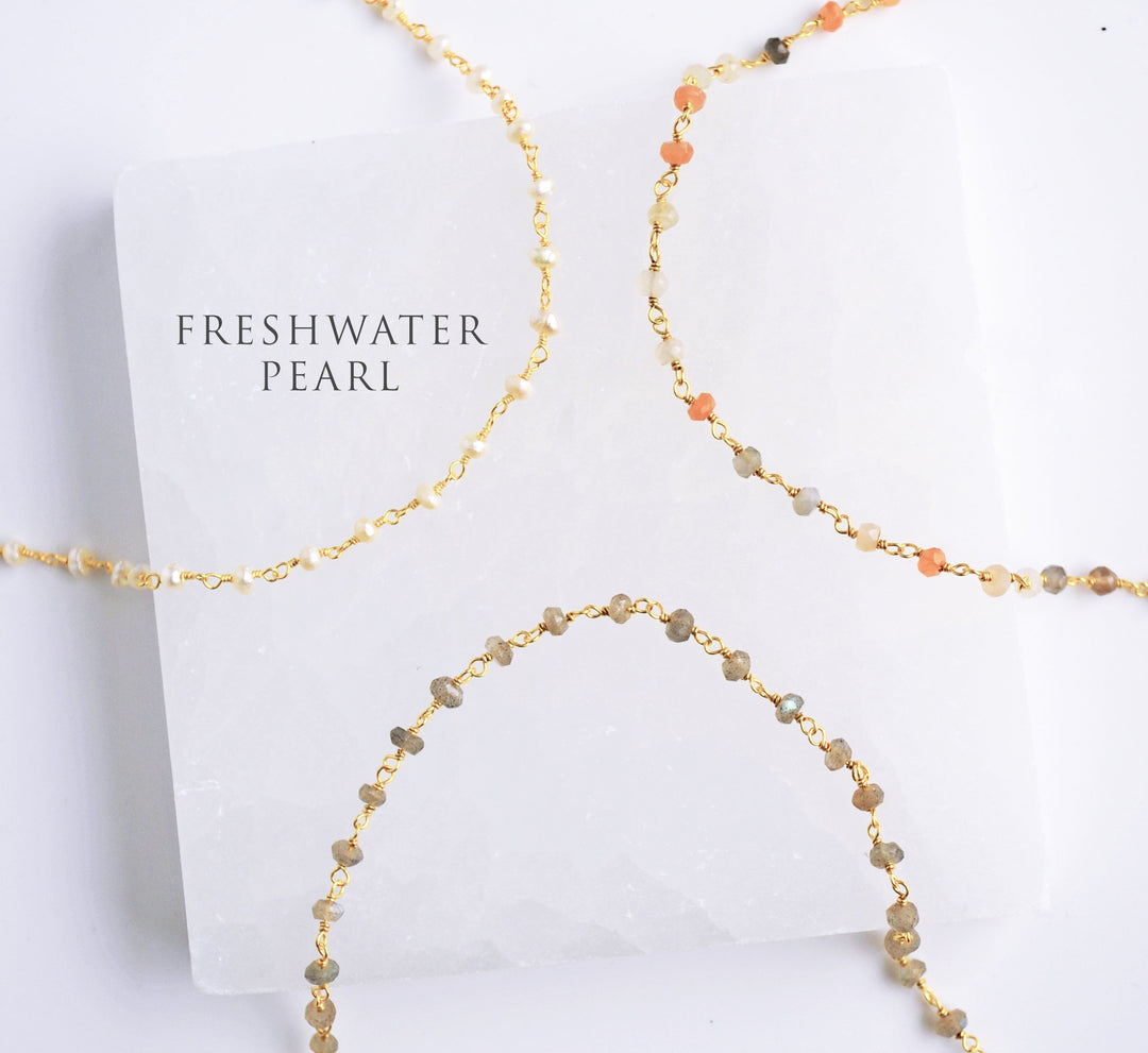 Delicate Fresh Water Pearl Beaded Choker Necklace or Bracelet