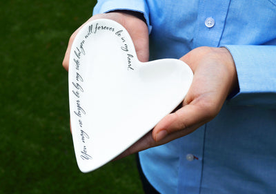 Forever In My Heart - READY TO SHIP - Asymmetrical Heart Dish
