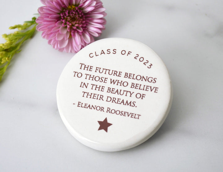 Class of 2025 Words of Encouragement Stone, Pocket Hug - Graduation Gift - READY TO SHIP