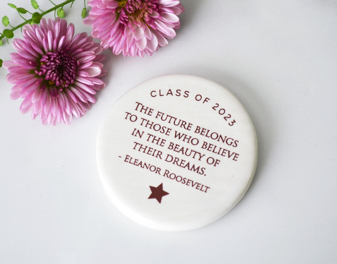 Class of 2025 Words of Encouragement Stone, Pocket Hug - Graduation Gift - READY TO SHIP