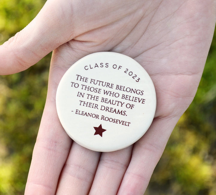 Class of 2025 Words of Encouragement Stone, Pocket Hug - Graduation Gift - READY TO SHIP