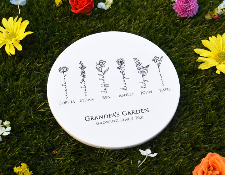 Father's Day Gift - Dad's Garden - Garden of Love Personalized Garden Tile