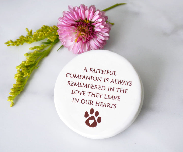 Dog Sympathy Gift - READY TO SHIP - A Faithful Companion is Always Remembered in the Love They Leave in Our Hearts