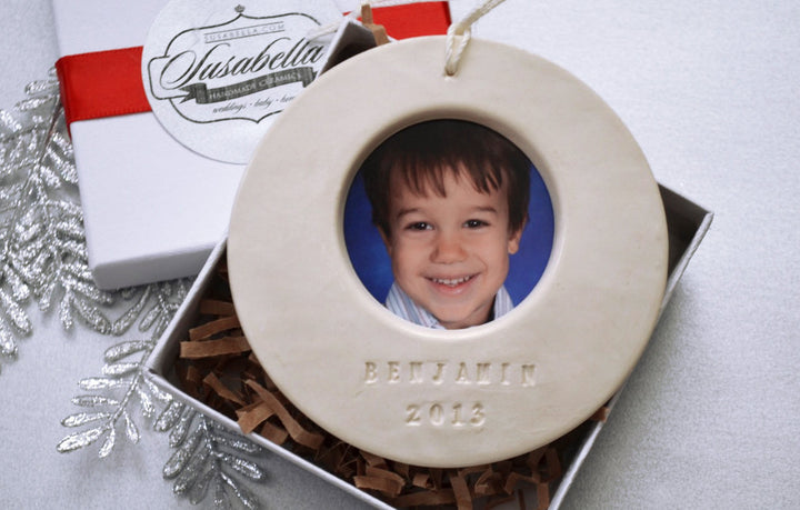 Personalized Picture Frame Christmas Ornament 2024