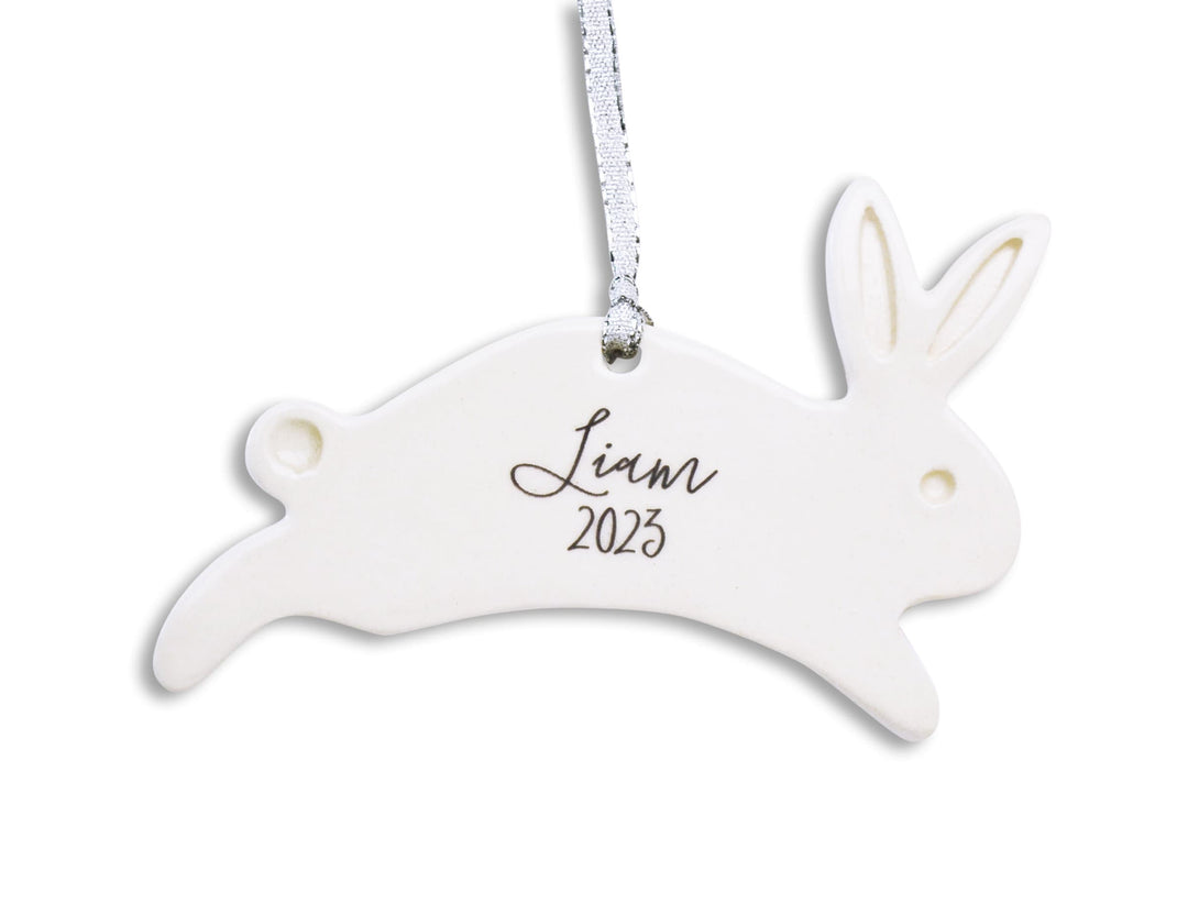 Bunny Ornament,  Personalized Baby's First Christmas 2024