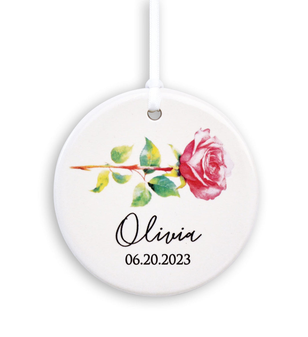 Birth Flower Christmas Ornament, Birth Month Flower Ornament 2024