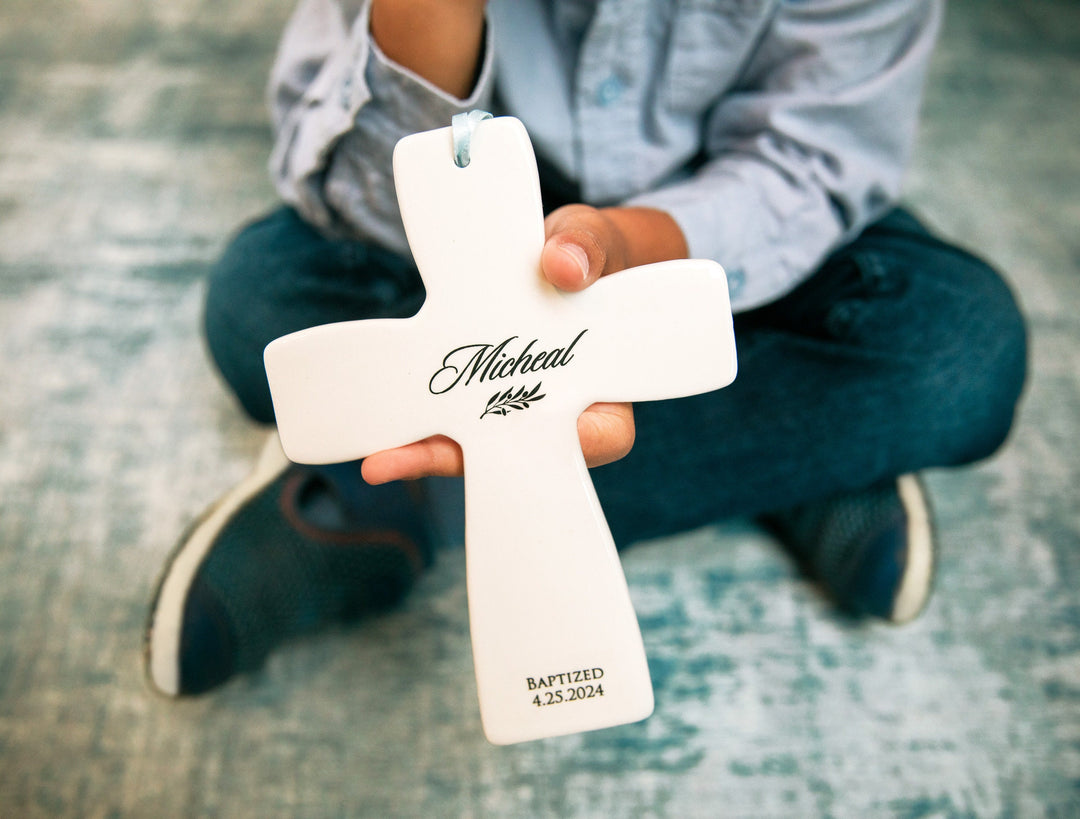 Personalized Baptism Gift, Wall Cross, First Communion Gift or Confirmation Gift