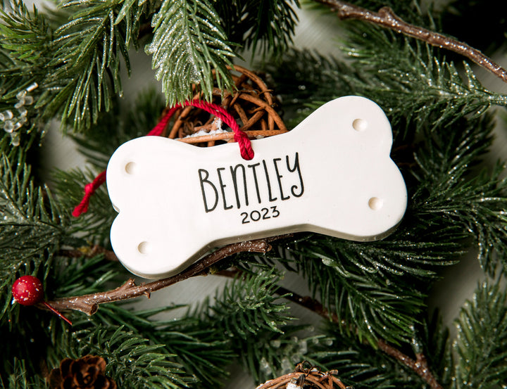 Personalized Dog Christmas Ornament - Custom Ornament with Name