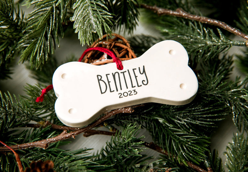 Personalized Dog Christmas Ornament - Custom Ornament with Name