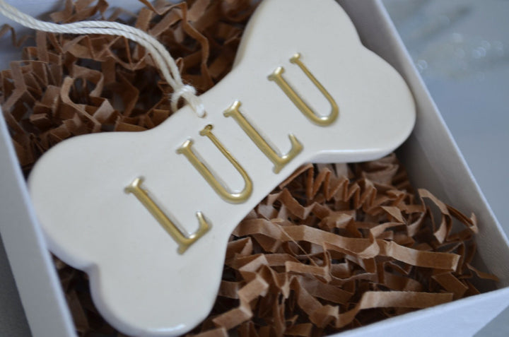 Personalized Dog Christmas Ornament with Name