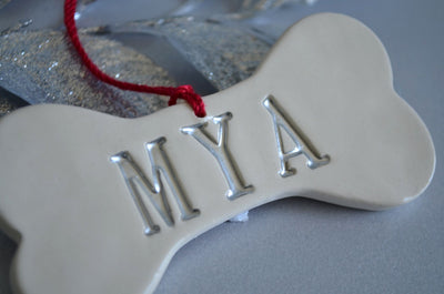 Personalized Dog Christmas Ornament with Name