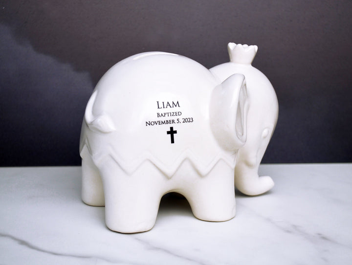 Personalized Elephant Bank - Custom Bank with Name