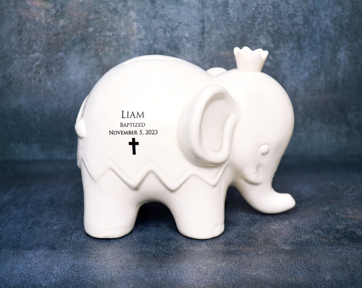 Personalized Elephant Bank - Custom Bank with Name