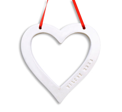 First Christmas Ornament 2023 - Personalized Family Heart