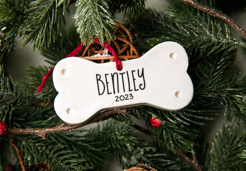 Personalized Dog Christmas Ornament - Custom Ornament with Name