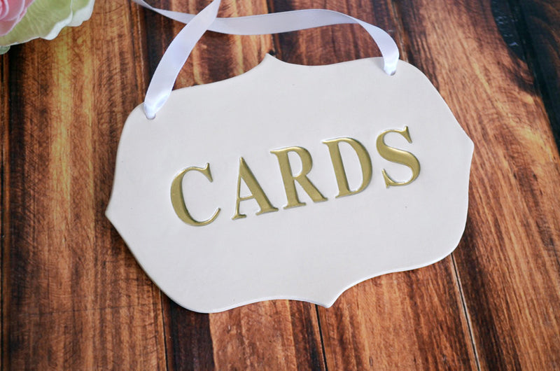 Cards Sign for Wedding Card Box - READY TO SHIP - Available in different colors