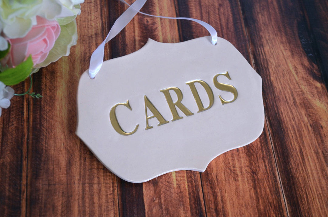 Cards Sign for Wedding Card Box - READY TO SHIP - Available in different colors