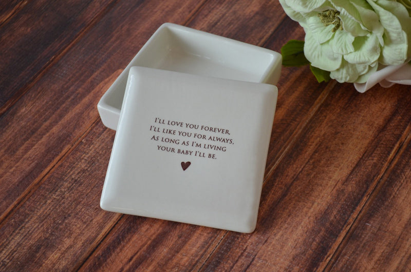 Unique Mother of the Bride Gift - Square Keepsake Box - As Long as I&