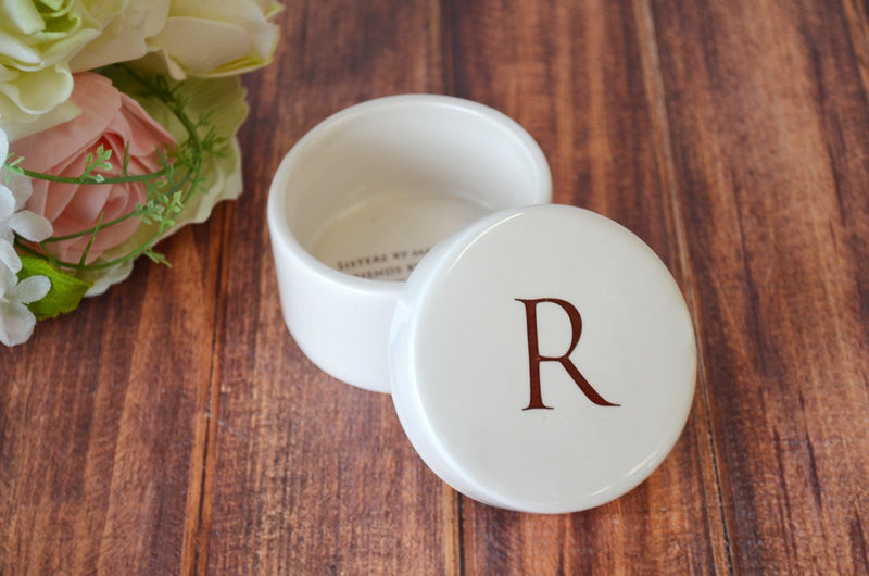 Unique Bridesmaid Gift or Sister in Law Gift  - Round Ceramic Keepsake Box