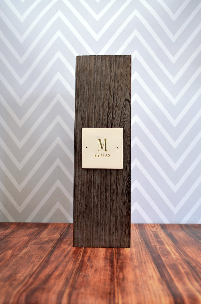 6th Wedding Anniversary Gift | PERSONALIZED | Wedding Gift | Monogrammed Kiri Wood Vase