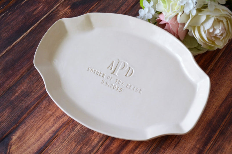 Personalized Platter - Mother of the Bride or Groom Wedding Gift