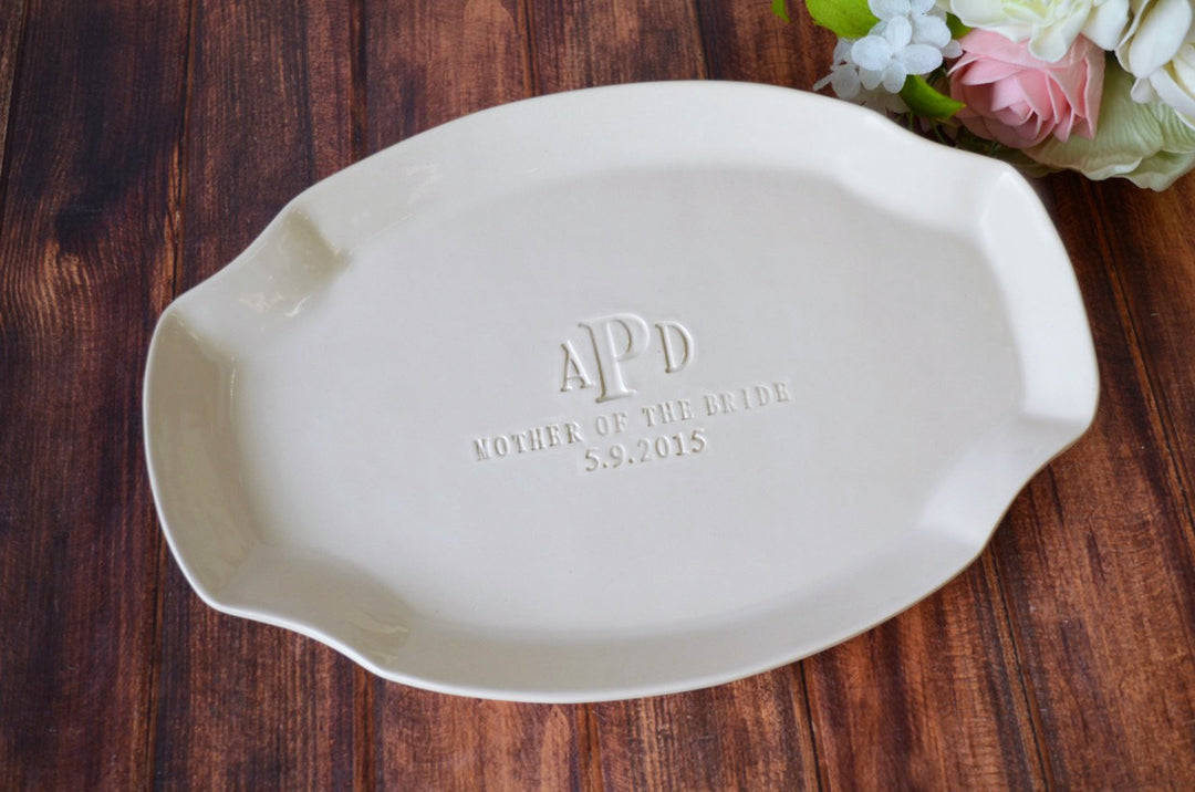 Personalized Platter - Mother of the Bride or Groom Wedding Gift