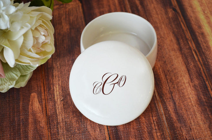 Unique Bridesmaid or Hostess Gift - Monogrammed Keepsake Box - Script Font