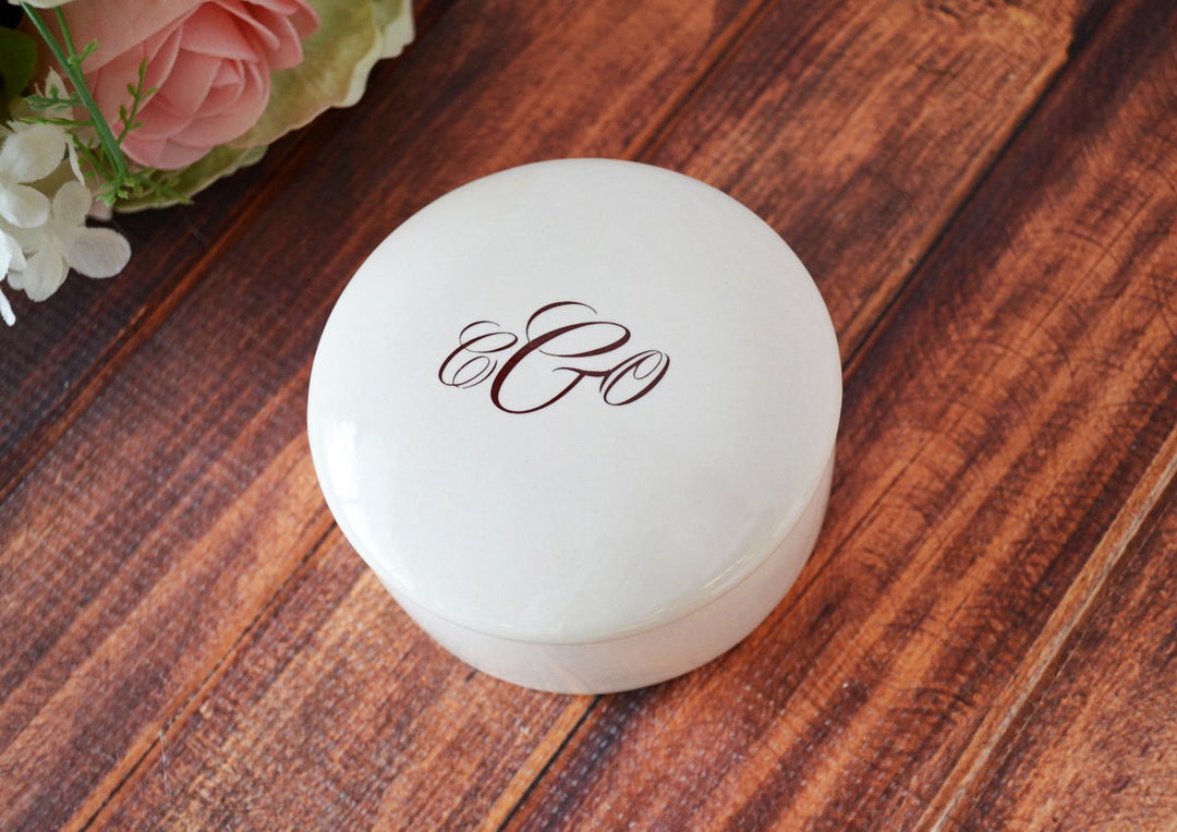 Unique Bridesmaid or Hostess Gift - Monogrammed Keepsake Box - Script Font