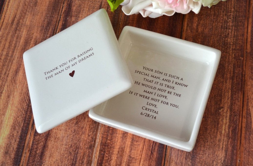 Thank you gift for mother in law - ceramic keepsake box