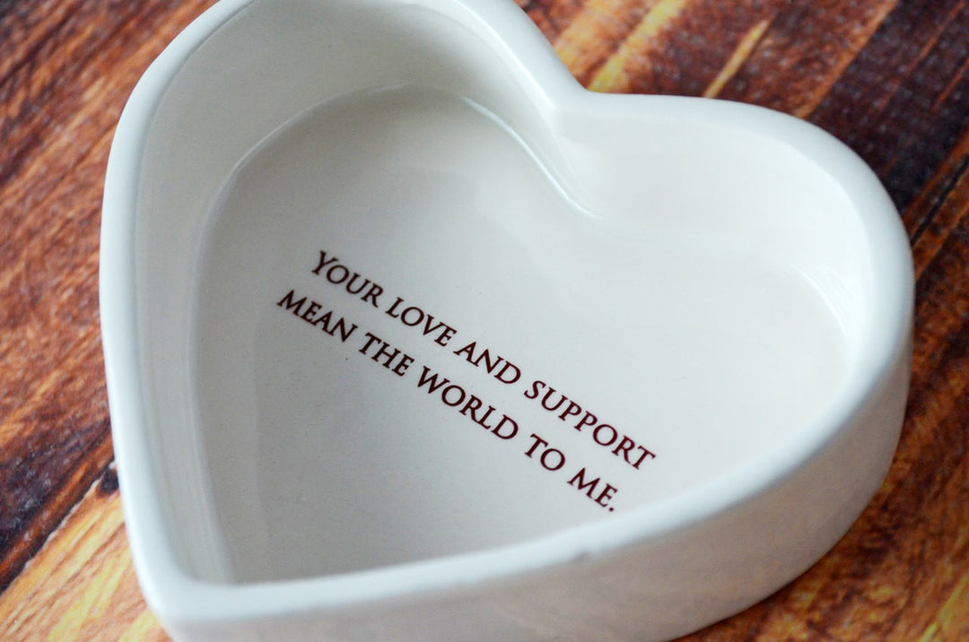 Mothers Hold Their Children's Hands for a Short While - Mom Gift - Heart Keepsake Box - ADD CUSTOM TEXT