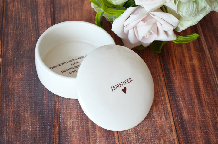 Wedding Officiant Gift - Personalized Keepsake Box