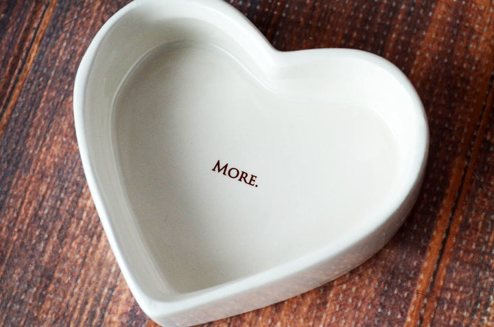 Valentine's Day Gift - I Love You More - READY TO SHIP - Heart Keepsake Box