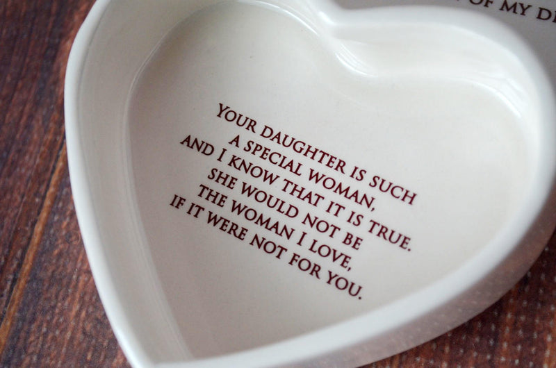 Thank You for Raising the Woman of My Dreams -  Mom Gift - Heart Keepsake Box - ADD CUSTOM TEXT