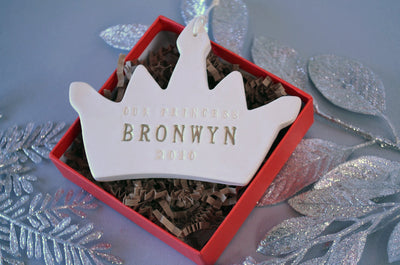 Personalized Baby Girl's First Christmas Ornament - Our Princess