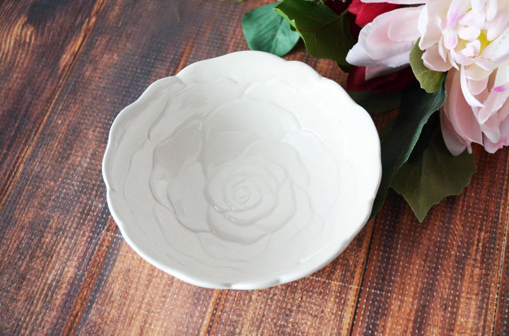 Sympathy Rose Bowl - READY TO SHIP - For every joy that passes something beautiful remains