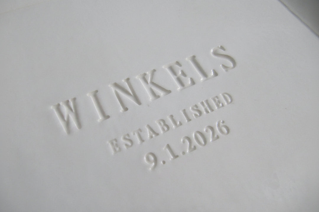 Personalized Heirloom Wedding Gift - Handmade Ceramic Platter (11x11)
