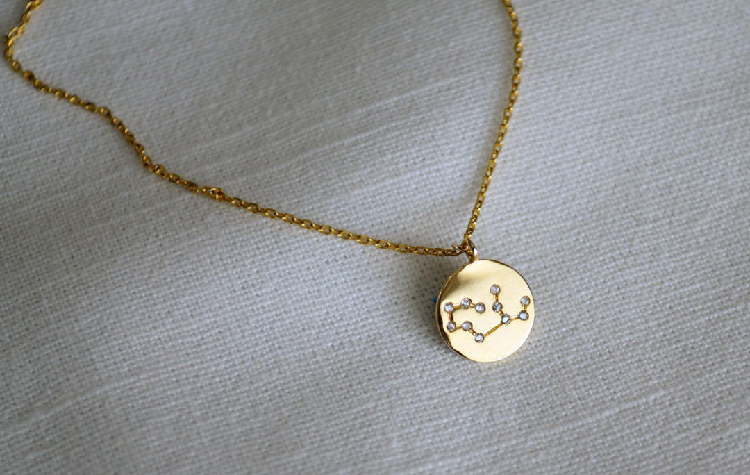 Zodiac Jewelry, Zodiac Necklace, Constellation Necklace, Astrology Necklace, Gemini Necklace in Gold