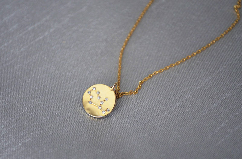 Zodiac Jewelry, Zodiac Necklace, Constellation Necklace, Astrology Necklace, Gemini Necklace in Gold