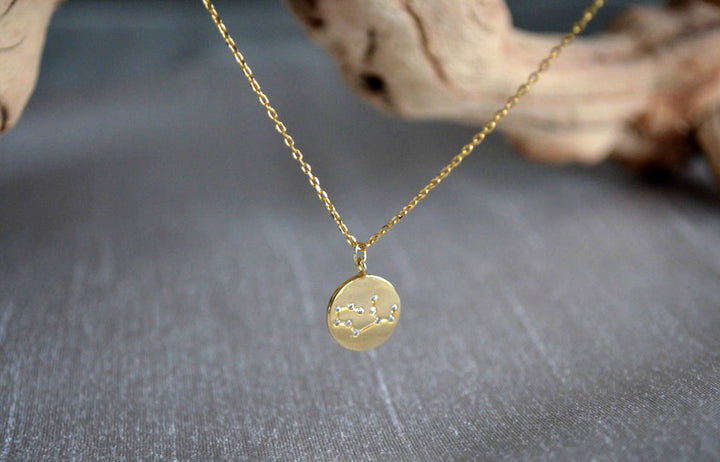 Zodiac Jewelry, Zodiac Necklace, Constellation Necklace, Astrology Necklace, Gemini Necklace in Gold